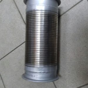 Гофра труба выхлопная D=124мм L=270мм прямая под 2 хомута Shaanxi | DZ9112540058